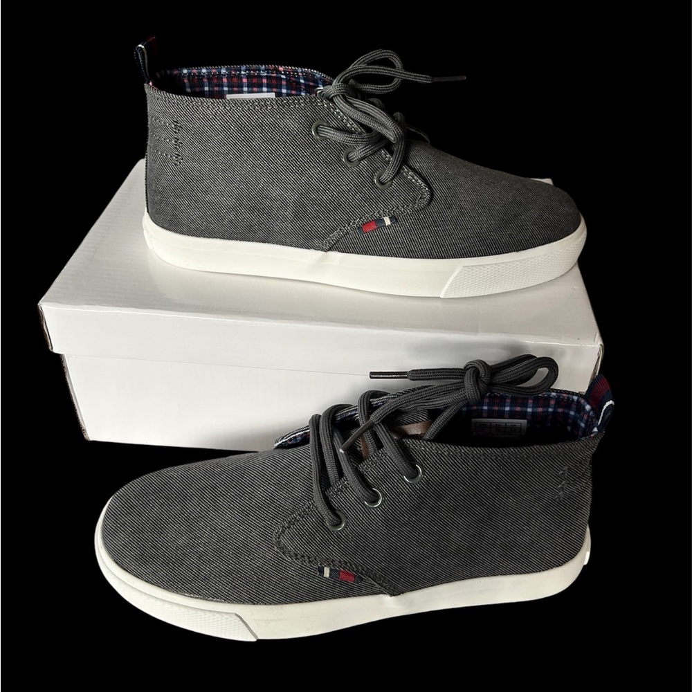 Kids Ben Sherman Bradford Chukka Sneaker Boys 3 Gray Casual Classic Preppy NEW